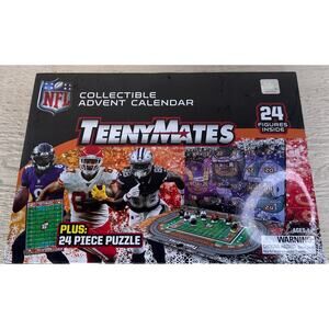 NFL TeenyMates Collectible Advent Calendar 24 Figures+Puzzle Limited Edition NEW